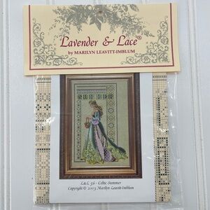 Lavender & Lace Celtic Summer Vintage Cross Stitch Pattern